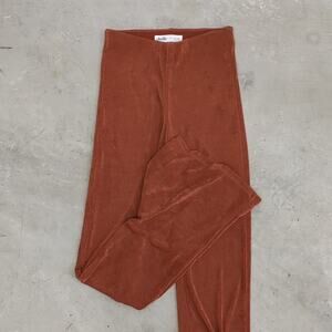 Elodie flare stretchy orange pants‎ size Small